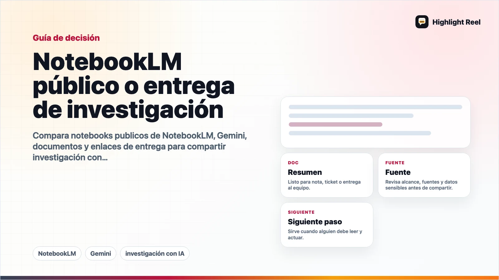NotebookLM público o entrega de investigación: qué conviene compartir