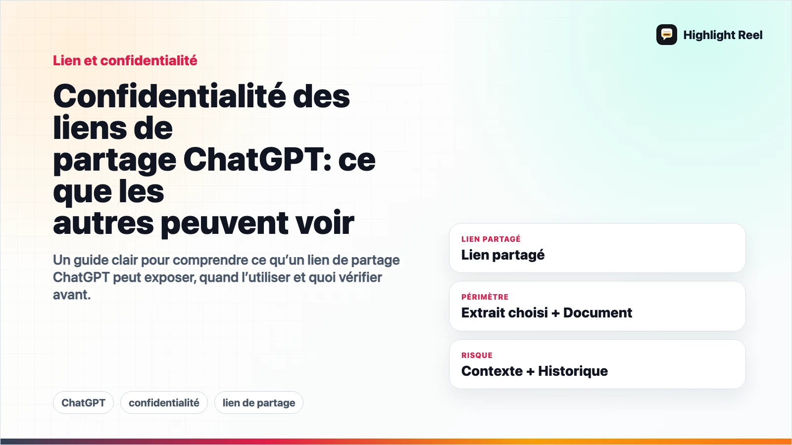 Confidentialité des liens de partage ChatGPT : ce que les autres peuvent voir