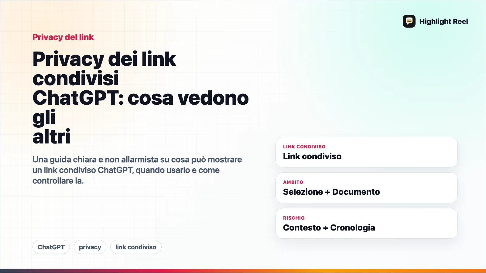 Privacy dei link condivisi ChatGPT: cosa vedono gli altri