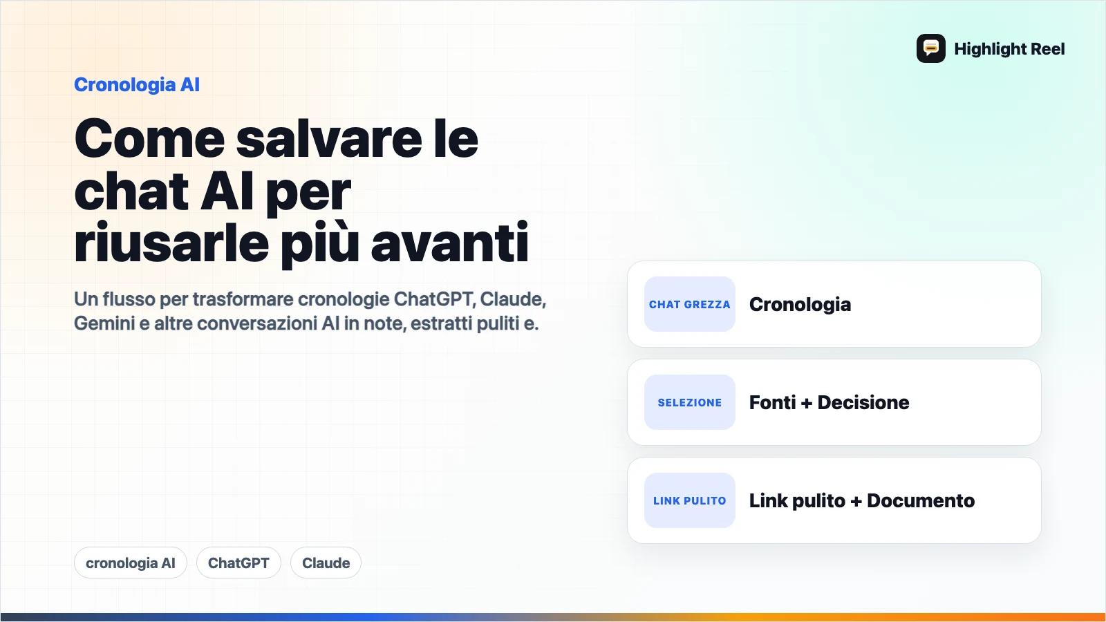 Come salvare le chat AI per riusarle più avanti