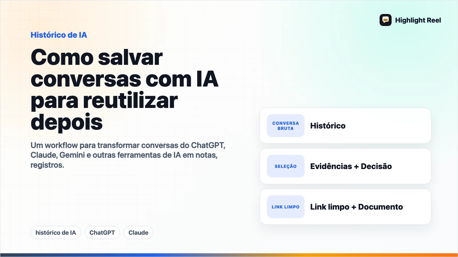 Como salvar conversas com IA para reutilizar depois
