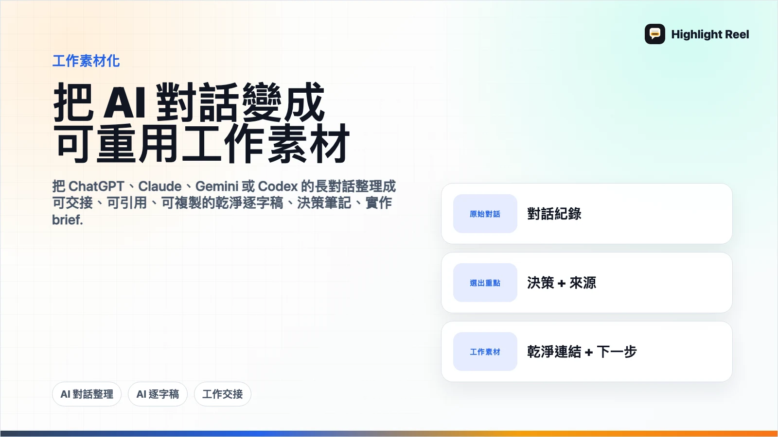 怎麼把 AI 對話變成團隊可以重用的工作素材?
